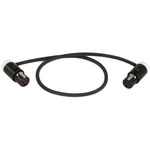 Cable Techniques CT-LPS33-12W LPS Low-Profile TA3F to TA3F Cable (12", White)