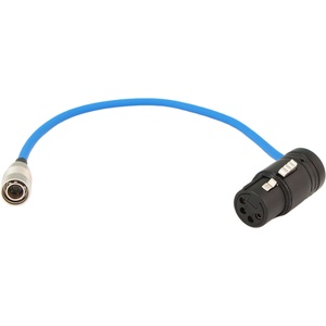 Cable Techniques Hirose 4-Pin to Low-Profile XLR-4F DC Power Cable (8")