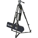 Miller DS-20 Aluminum Tripod System - consists of: DS-20 Fluid Head, DS 2-Stage Tripod, On-Ground Spreader and Softcase - Supports 20 lbs