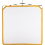 Matthews Solid Frame Scrim White Artificial Silk (48 x 48")
