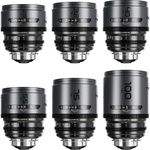 DZOFilm PAVO T2.1 2x Anamorphic 6-Lens Set (Blue Coating, PL/EF Mount, Feet)