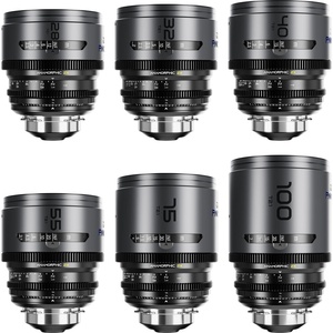 DZOFilm PAVO T2.1 2x Anamorphic 6-Lens Set (Blue Coating, PL/EF Mount, Feet)