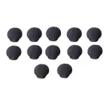 Sony ADR44B - Black Urethane Windscreen Kit for ECM44B Microphone (Set of 12)