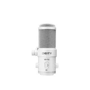 Deity Microphones VO-7U Dynamic Supercardioid USB Streamer Microphone Kit with Desktop Tripod (White)